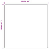 Shaggy Rug High Pile Cream 160X160 Cm Pp