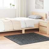 Shaggy Rug With Latex Backing Dark Grey 120X120 Cm