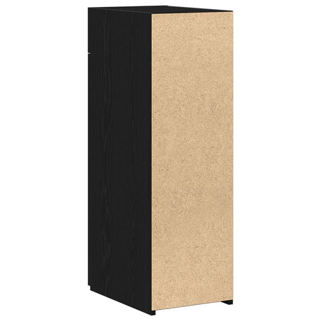 Sideboard Black Oak 30X42,5X93 Cm Engineered Wood