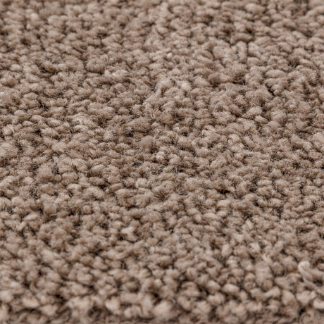 Shaggy Rug High Pile Brown 120X120 Cm Pp