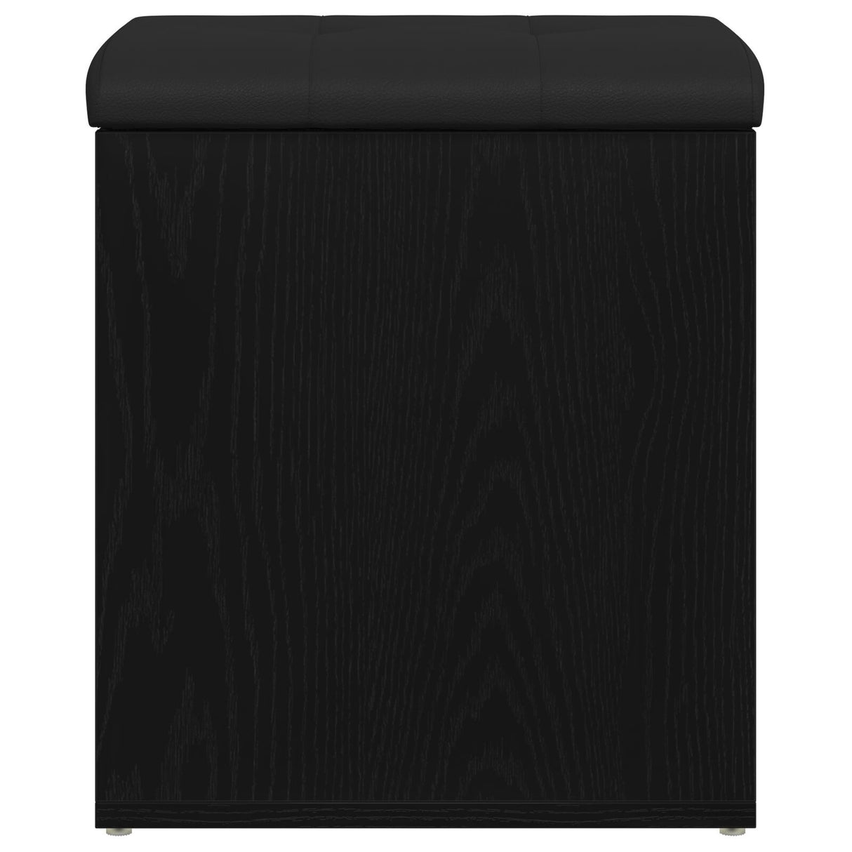 Storage Bench Black Oak 42X42X45 Cm Solid Wood