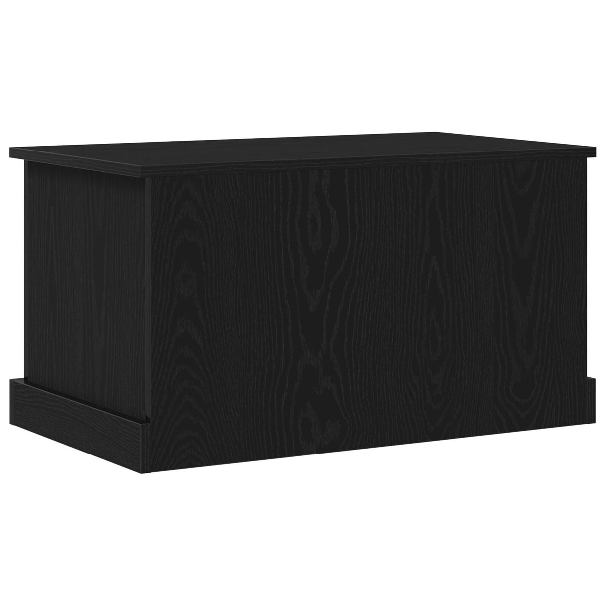 Storage Box Black Oak 70X40X38 Cm Engineered Wood