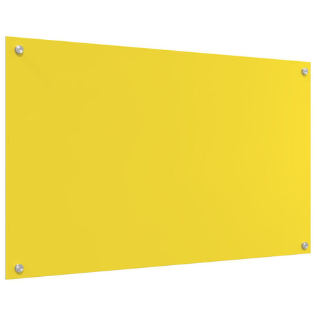 Yellow Kitchen Backsplash - 100X60X0.6 Cm Tempered Glass