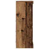 Sideboard With Led Lights Old Wood 60,5X37X100 Cm