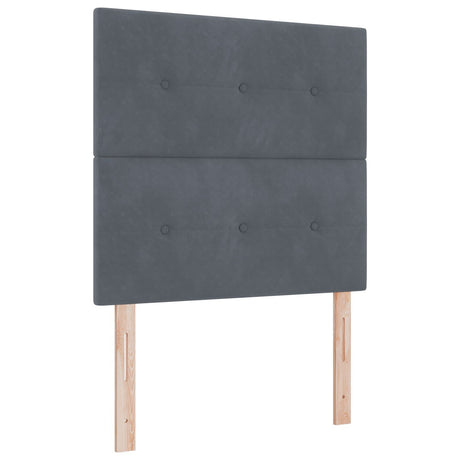 Bed Frame Dark Grey 120X200 Cm Velvet