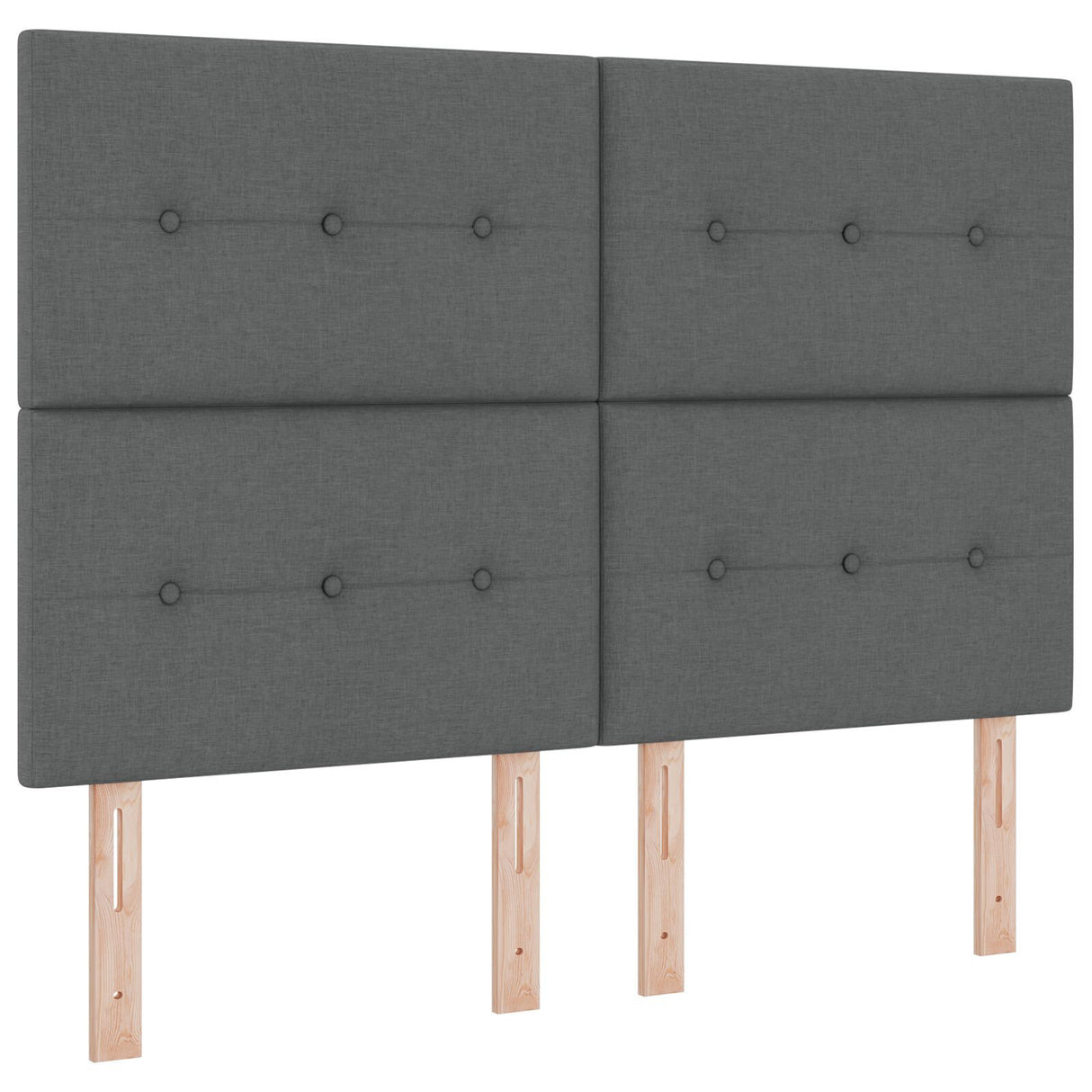 Bed Frame Dark Grey 160X200 Cm Fabric