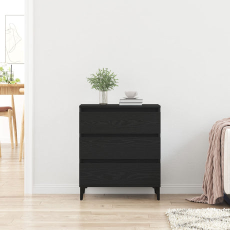Sideboard Black Oak 60X35X70 Cm Engineered Wood