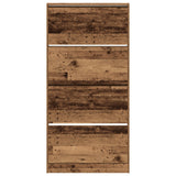 Shoe Cabinet Old Wood Engineered Wood 80 X 21 X 163.5 Cm Durable