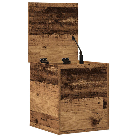 Storage Box Old Wood 40X42X46 Cm Engineered Wood