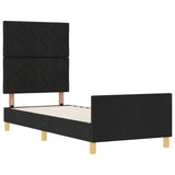 Bed Frame Black 80X200 Cm Fabric