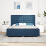 Blue Fabric Bed Frame 180X200 Cm