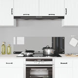 Kitchen Backsplash Dark Gray 120X40X0.6 Cm Tempered Glass