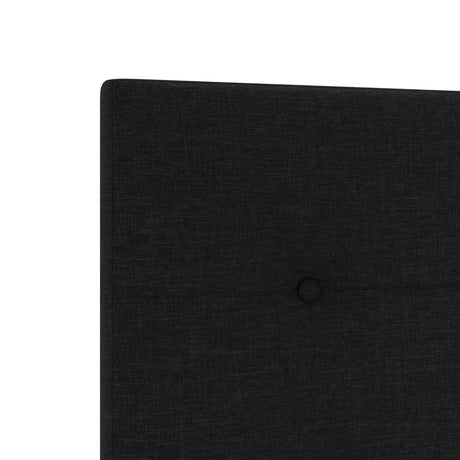 Black Fabric Bed Frame 90X190 Cm
