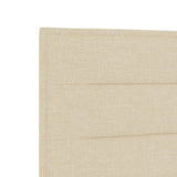 Cream Bed Frame 160X200 Cm Fabric
