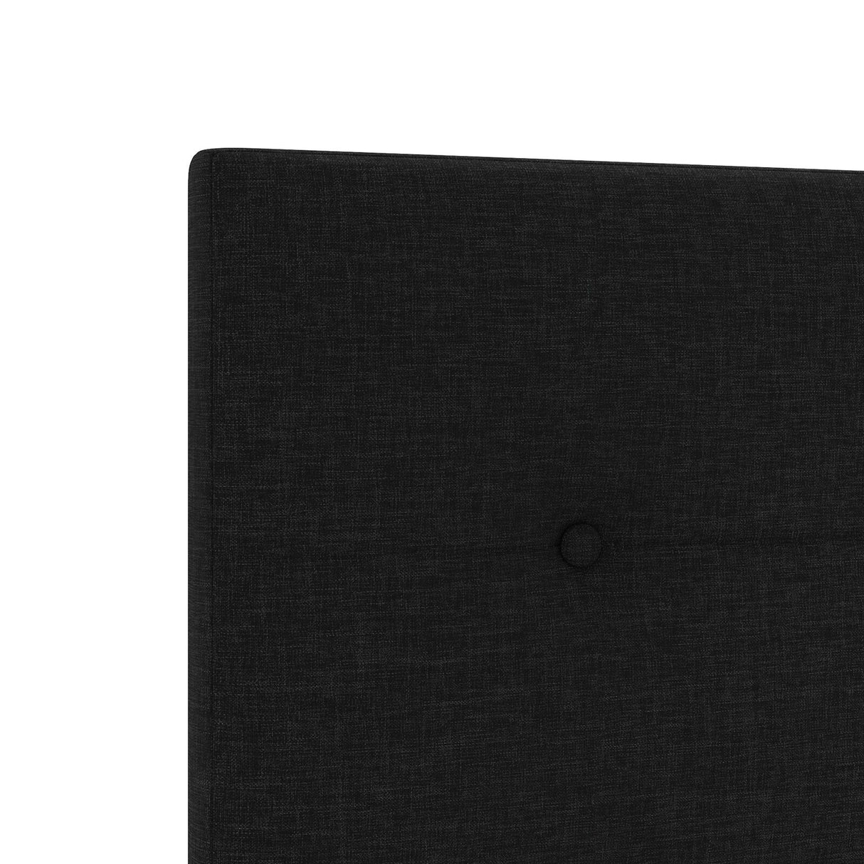 Black Fabric Bed Frame 100X200 Cm