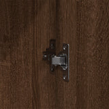 Wardrobe Brown Oak 55X25X189 Cm Engineered Wood