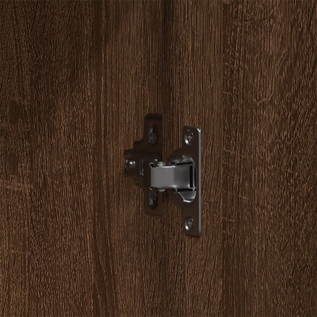 Wardrobe Brown Oak 55X25X189 Cm Engineered Wood