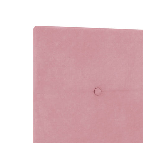 Bed Frame Pink 100X200 Cm Velvet