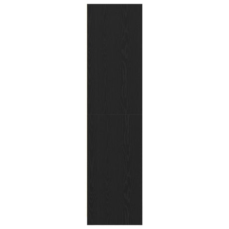 Black Oak Wardrobe - 30X50X200 Cm, Made From Engineered Wood