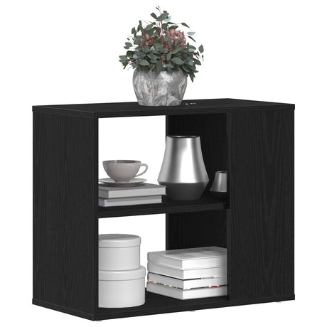 Black Oak Sideboard - 60 Cm X 30 Cm X 50 Cm - Made From Engineered Wood