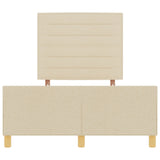 Bed Frame In Cream, 120X200 Cm, Fabric