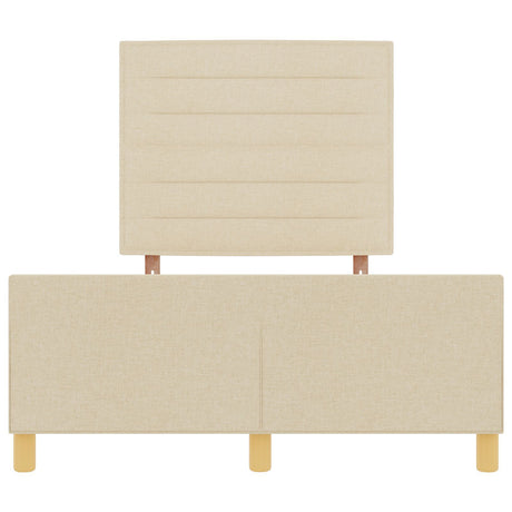 Bed Frame In Cream, 120X200 Cm, Fabric