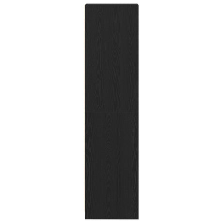 Black Oak Wardrobe 30X50X200 Cm Made From Engineered Wood