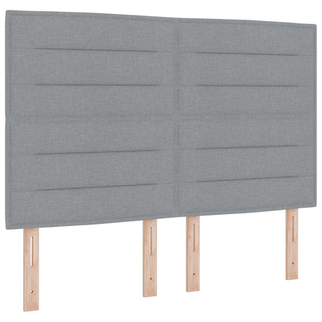Light Grey Fabric Bed Frame 160X200 Cm