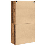Highboard Old Wood 80X33X150 Cm Engineered Wood