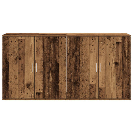 Sideboards 2 Pcs Old Wood 79X38X80 Cm Engineered Wood