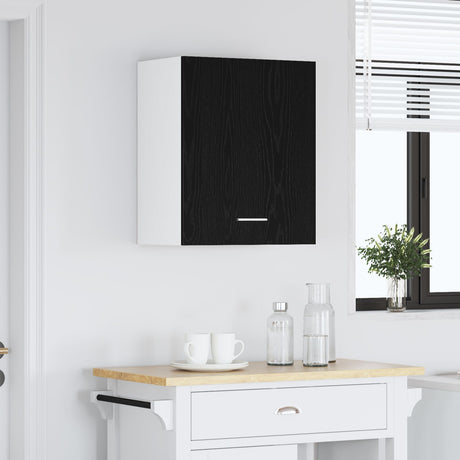 Black Oak Hanging Cabinet 50X31X60 Cm Made From Engineered Wood