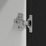 Hanging Cabinet In Black Oak - 60X31X60 Cm, Made From Engineered Wood