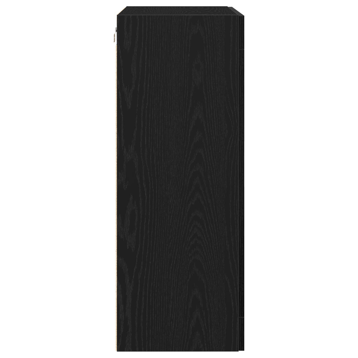 Wall-Mounted Cabinet With Glass Doors Black Oak 69.5X34X90 Cm