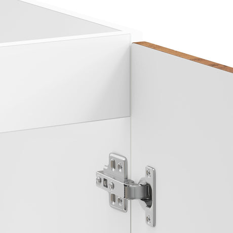 Sink Base Cabinet &quot;Porto&quot; With Sink Old Wood 80X46X84,5 Cm Engineered Wood