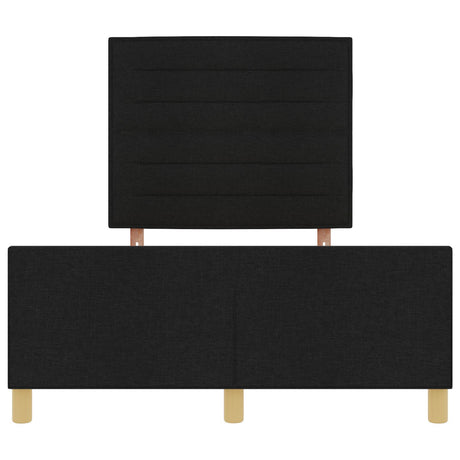 Bed Frame Black 140X190 Cm Fabric