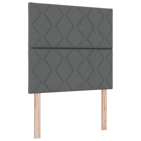 Dark Grey Fabric Bed Frame 120X200 Cm
