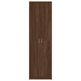 Wardrobe Brown Oak 55X25X189 Cm Engineered Wood