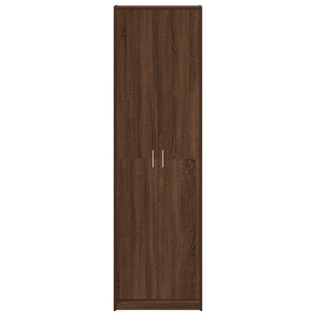 Wardrobe Brown Oak 55X25X189 Cm Engineered Wood