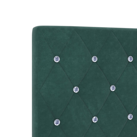 Bed Frame Dark Green 160X200 Cm Velvet