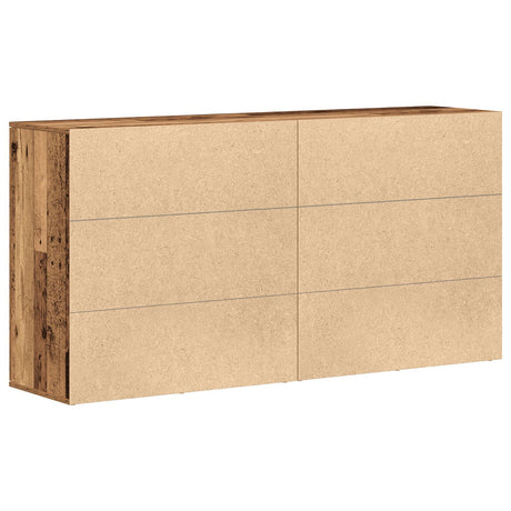 Sideboards 2 Pcs Old Wood 79X38X80 Cm Engineered Wood