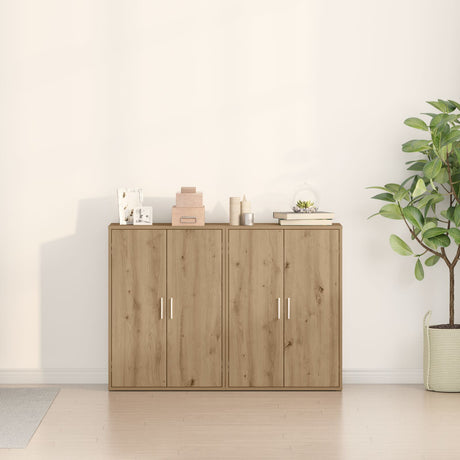 Sideboards 2 Pcs Artisan Oak 60X31X84 Cm Engineered Wood