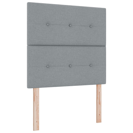 Light Grey Fabric Bed Frame 80X200 Cm