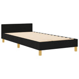 Bed Frame Black 90X190 Cm Fabric