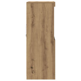 Sideboard With Led Lights Artisan Oak 60X37X100 Cm