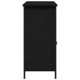 Sideboard Black Oak 100X35X75 Cm Engineered Wood