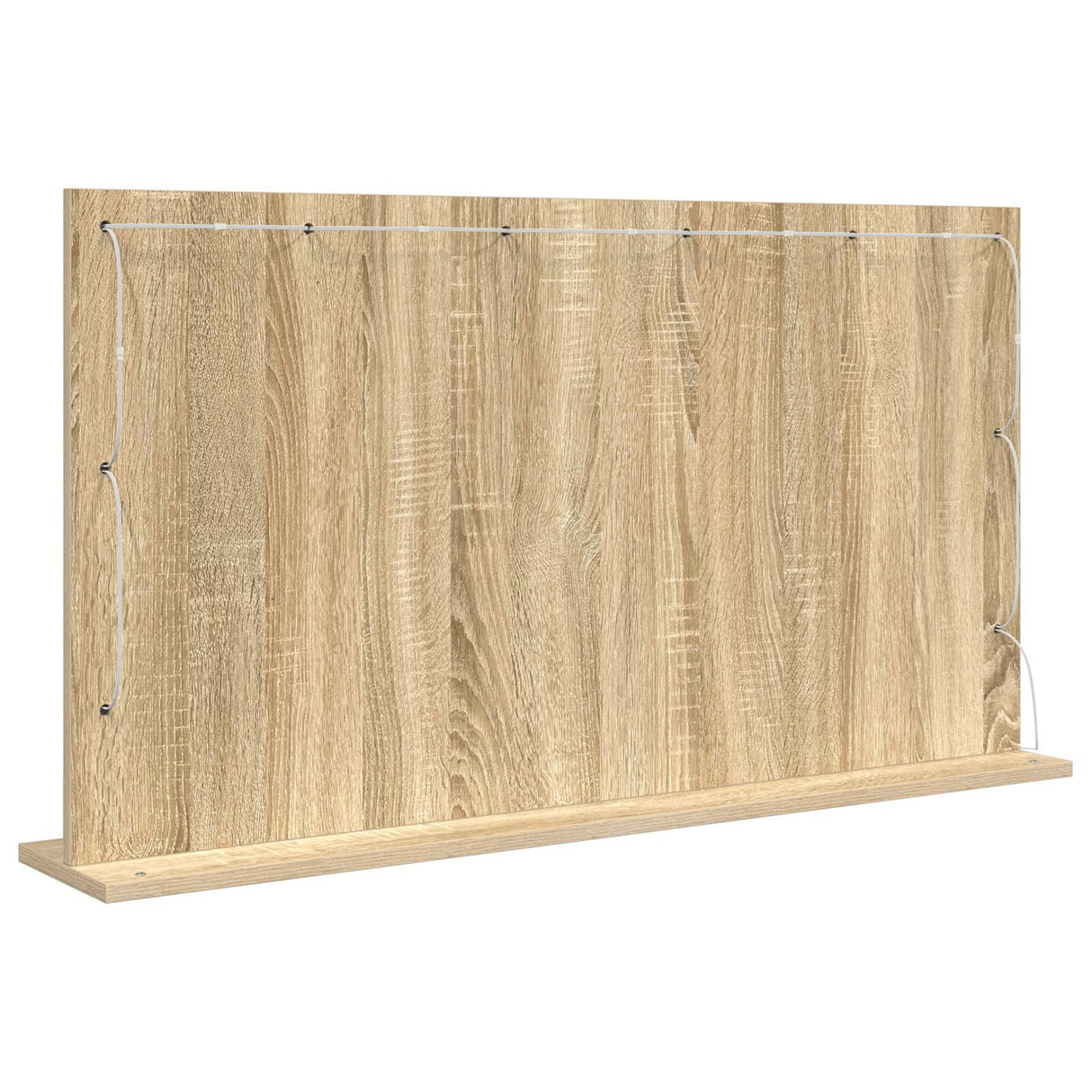 Vanity Mirror Sonoma Oak Mdf, Glass 100 X 55 X 18 Cm