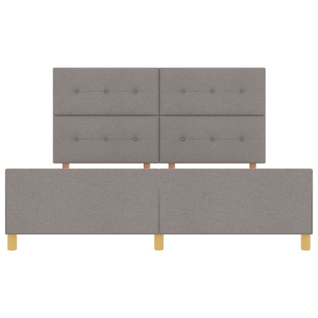Bed Frame Taupe 180X200 Cm Fabric