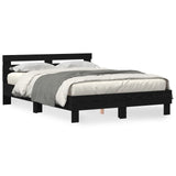 Black Oak Bed Frame Black Oak Solid Oak Wood 150 X 200 Cm