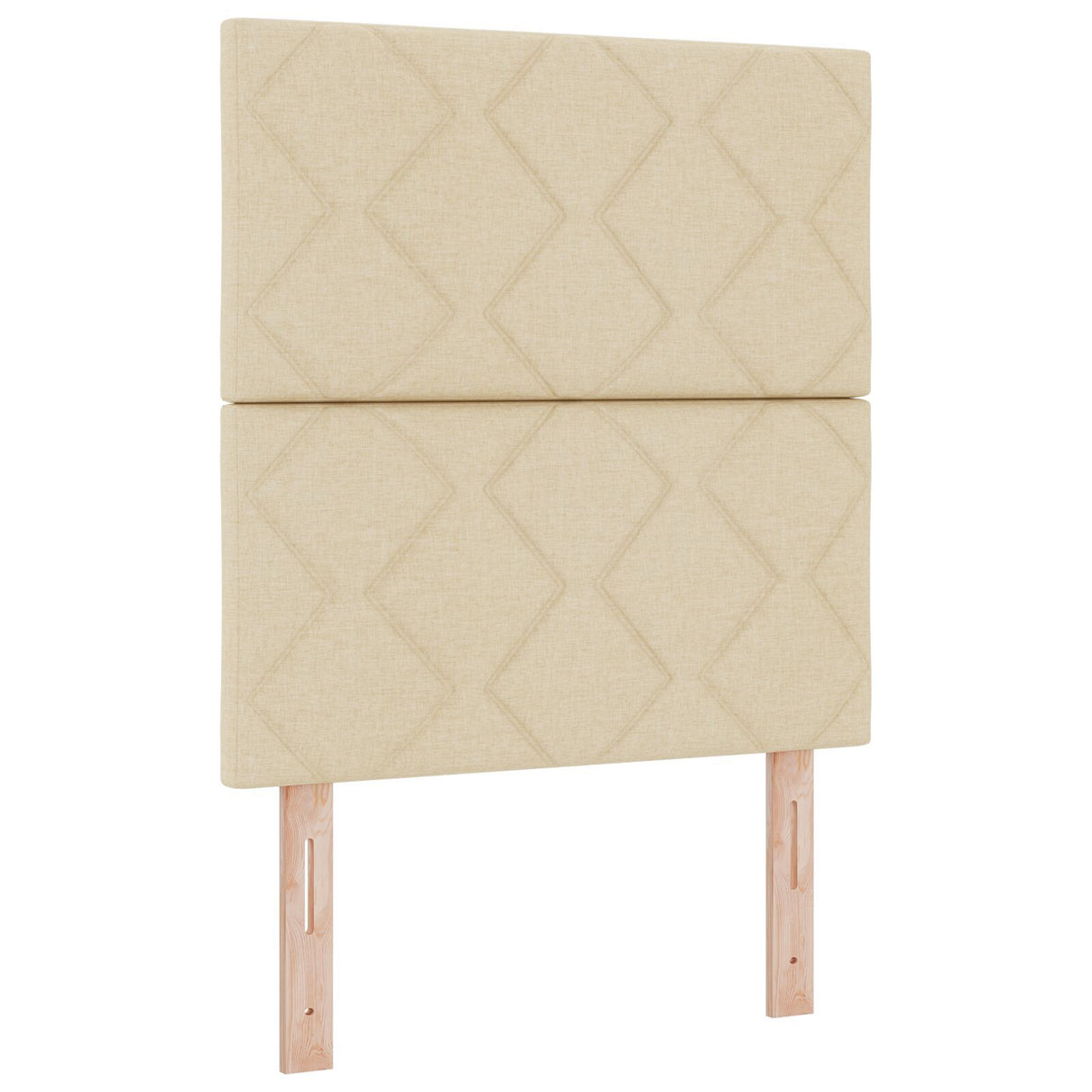 Box Spring Bed With Mattress - Cream, 80X200 Cm Fabric
