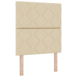 Box Spring Bed With Mattress - Cream, 80X200 Cm Fabric